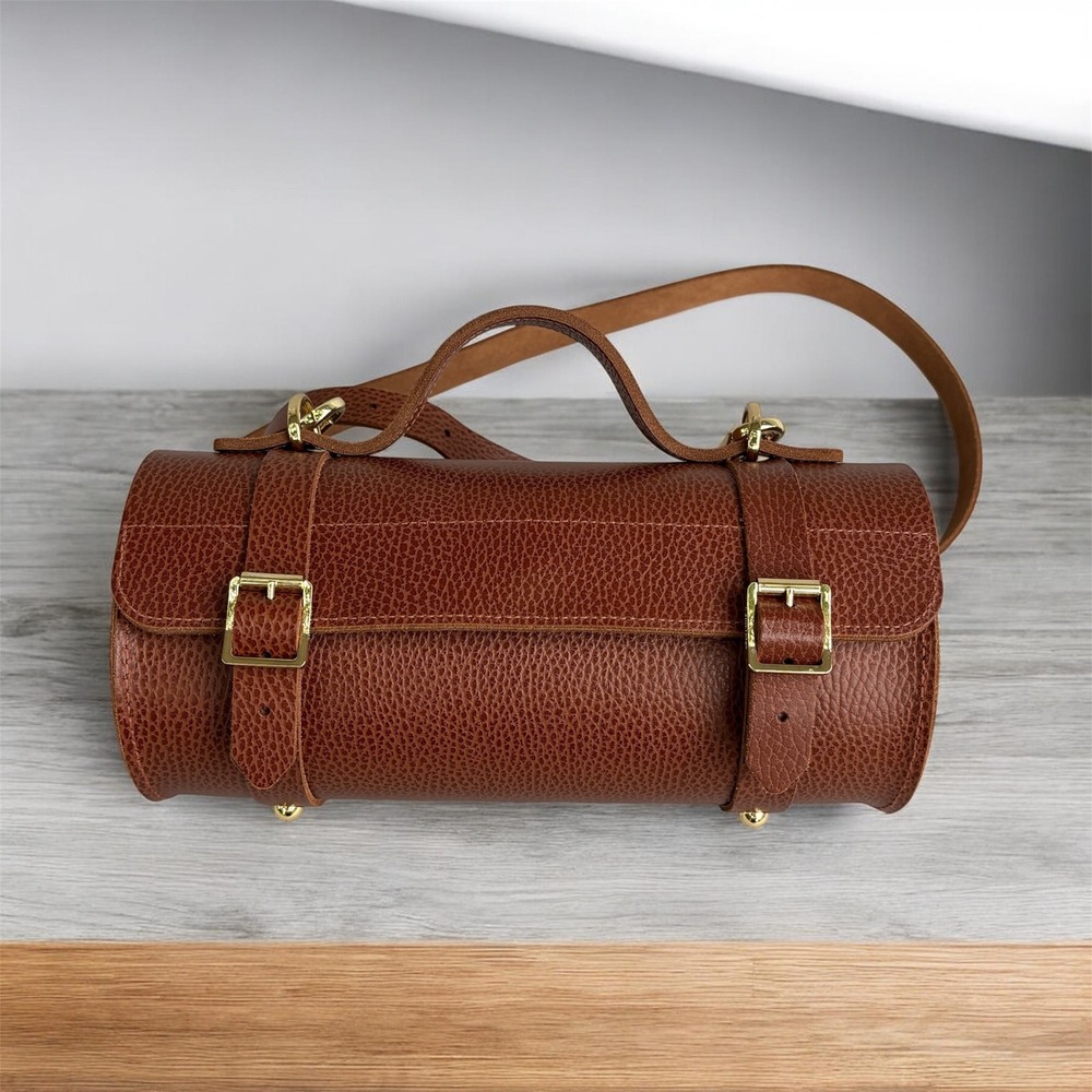 Cambridge Satchel Bowl Bag Brown Leather Crossbody Handbag England